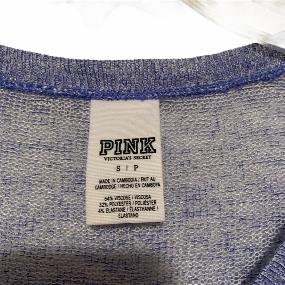 Victoria's Secret Pink Lightweight Sweater Sz SM - Picture 3 of 4